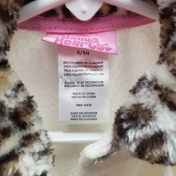 Young Hearts Coat with Cats and Animal Trim - Picture 5 of 5